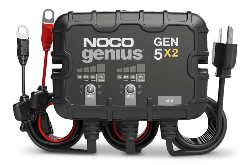 GEN5X2 Onboard Smart Battery Charger/Maintainer/Desulfator, 2-Bank, 10-Amp, 12V H1293