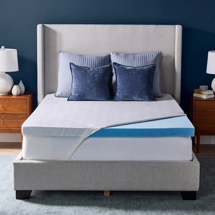 Novaform ComfortLuxe Plus Gel Memory Foam 3-inch Mattress Topper