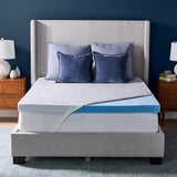 ComfortLuxe Plus Gel Memory Foam 3-inch Mattress Topper