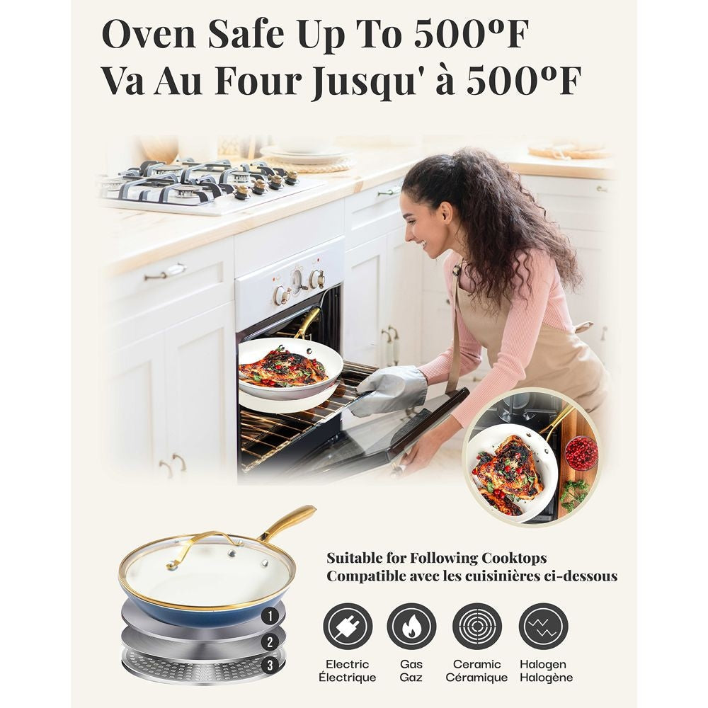 OB Steel Natural Collection Nonstick Fry Pan, Dishwasher-safe, 12-in