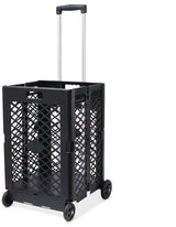 Folding Pack & Roll Cart, 55-lb