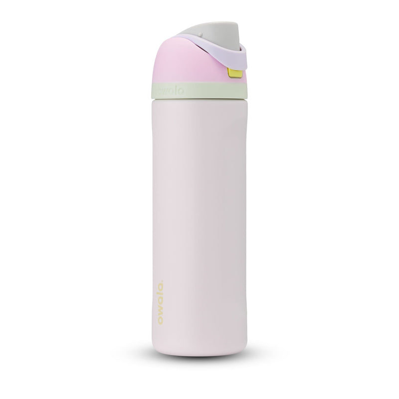Stainless Steel Insulated Portable Reusable Water Bottle, 24-oz, Various Colours, with Built-in Straw S2550