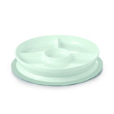 Tot Stick & Stay Divided Plate, Opal