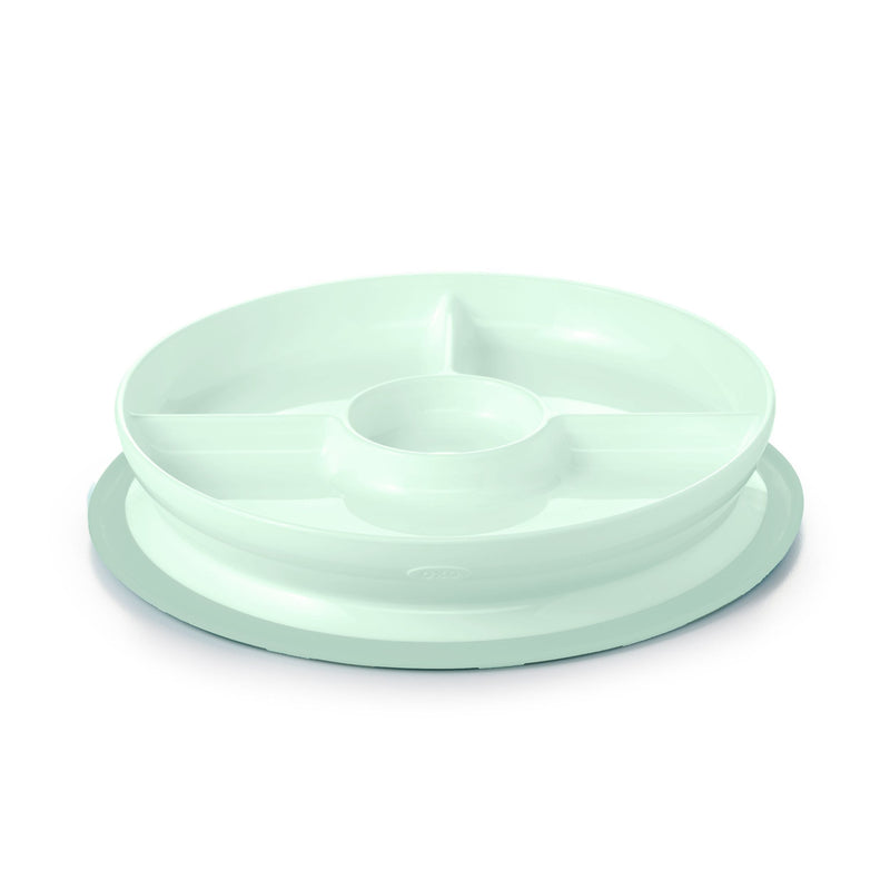 Tot Stick & Stay Divided Plate, Opal T9034
