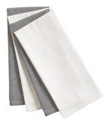 All-Purpose Cotton Kitchen Towels, Grey, 4-pk