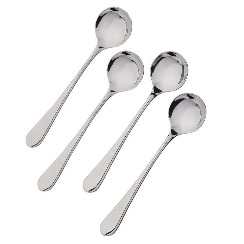 Stainless Steel Soup Spoons, 4-pc H956