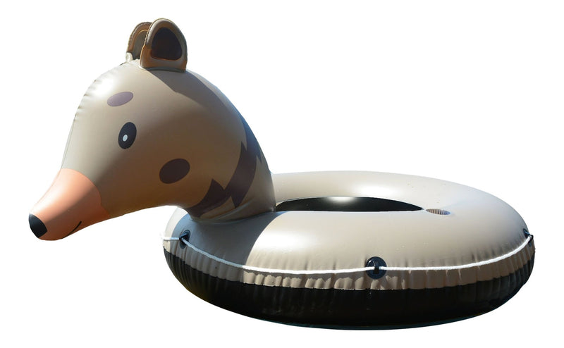 Inflatable Bear River/Lake Tube, 1-Person, Brown Q5961