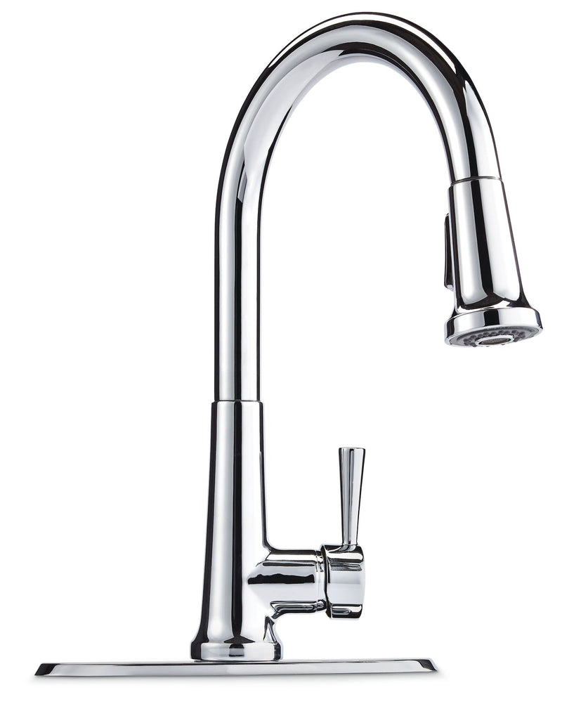 Single-Handle Pull-Down Kitchen Faucet, Chrome W796