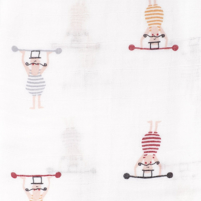 Cotton Muslin Baby Swaddle Blanket, Circus Q1537