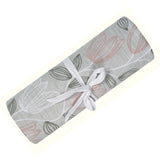 Cotton Muslin Baby Swaddle Blanket, Tulips