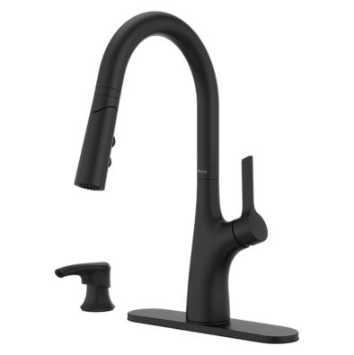Ceylon Pull-Down Kitchen Faucet, Matte Black B5377