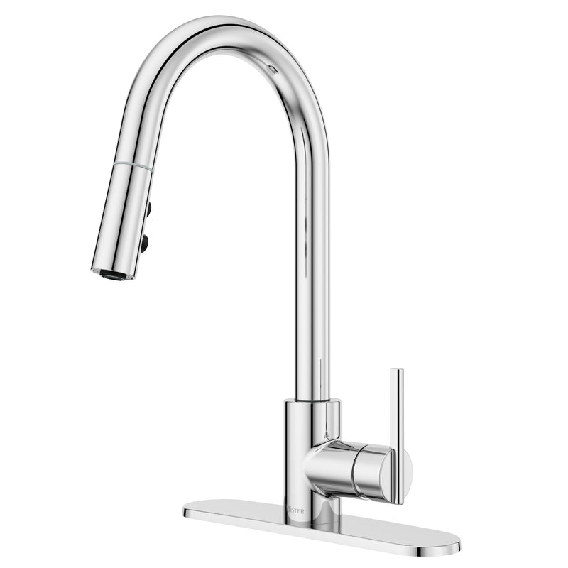 Modern Pull-Down Kitchen Faucet, Chrome D5967
