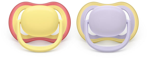 Ultra Air Powder Yellow Pacifier for 0-6M, 2-pk F9697