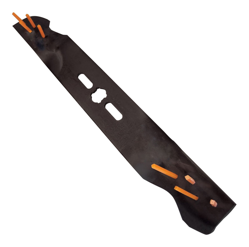 Power Rake Universal 6-in-1 Replacement Lawn Mower Blade, 19-in/20-in, Removable Tines Q8085
