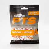 Professional Tee System ProLength Plus Wood Golf Tee, 1-1/2-in, 90-pk, White