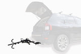 2-Bike Hitch Platform Rack with Anti-Wobble Hitch Pin, Folding Design