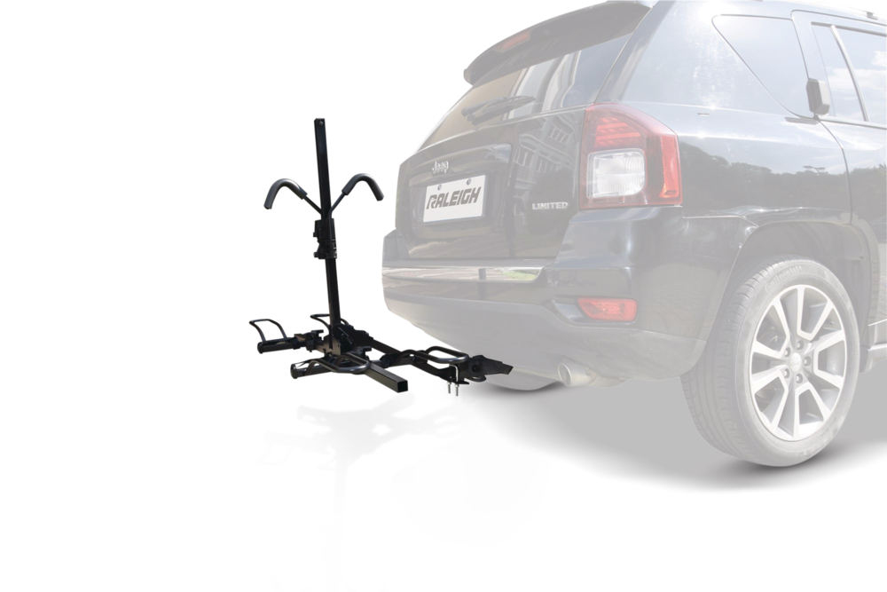 2-Bike Hitch Platform Rack with Anti-Wobble Hitch Pin, Folding Design