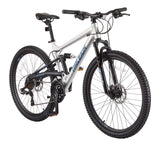 Tracker DS Mountain Bike with 21-Speed Shimano Shifting System, Silver