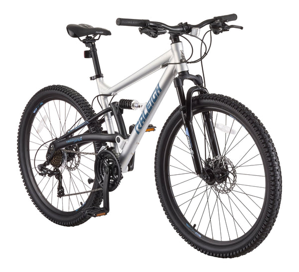 Tracker DS Mountain Bike with 21-Speed Shimano Shifting System, Silver J506