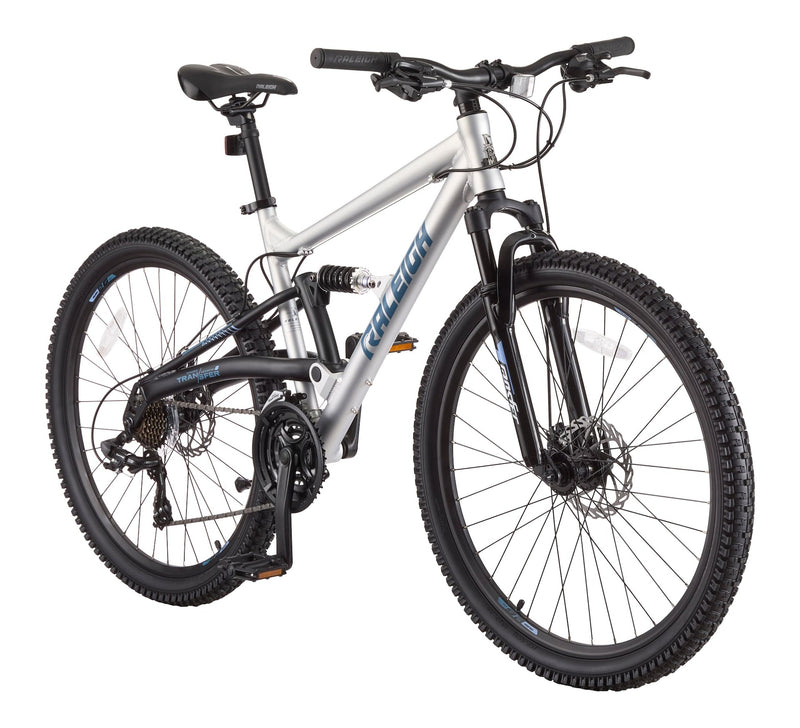 Tracker DS Mountain Bike with 21-Speed Shimano Shifting System, Silver J506