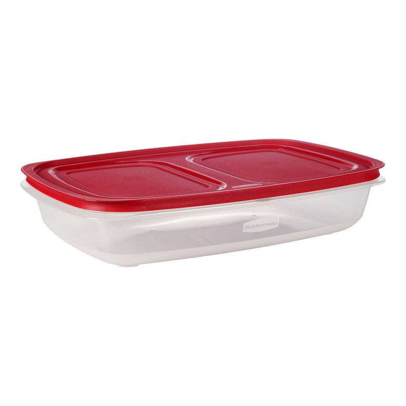 Easy Store Rectangular Plastic Food Storage Container Set with SecureGrip, Stackable, 28.8 Cups S7374