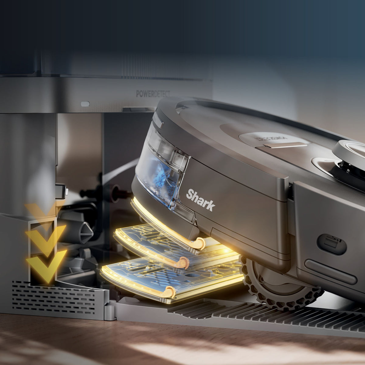 PowerDetect 2-in-1 Robot Vacuum and Mop with NeverTouch Base, Self-Empty, Pet-Friendly, Advanced Edge Cleaning