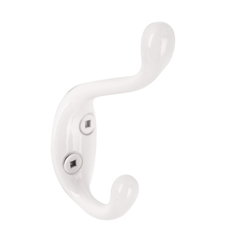 Single Hook, 3.5", White, 3pk E9149
