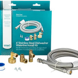 Smart Choice 6 ft. Stainless Steel Dishwasher Waterline Kit