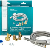 Smart Choice 6 ft. Stainless Steel Dishwasher Waterline Kit