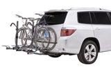 SR2902LR Crest Deluxe 4-Bike Lock & Tilt Platform Hitch Mount Bike Rack, Fits 2-in Receiver, Granite Grey