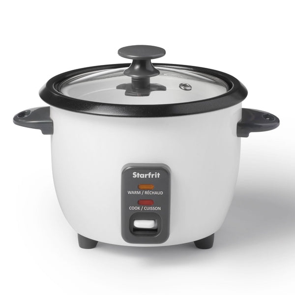 300W 6-Cup White Rice Cooker with Steam Basket Z9631