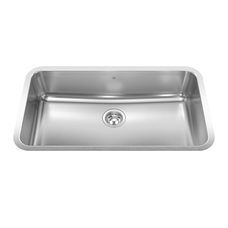 Single Stainless Steel Sink, 32.75x18.75-in E2389