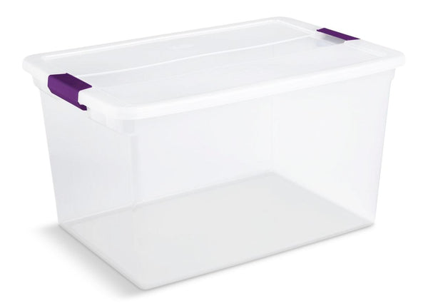 ClearView Storage Box with Latched Lid, 62-L C8879
