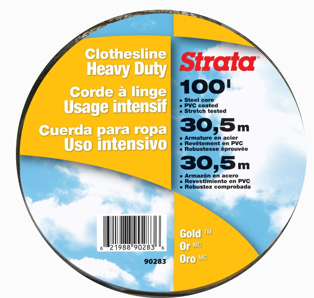 Gold Heavy Duty Clothesline, 100-ft