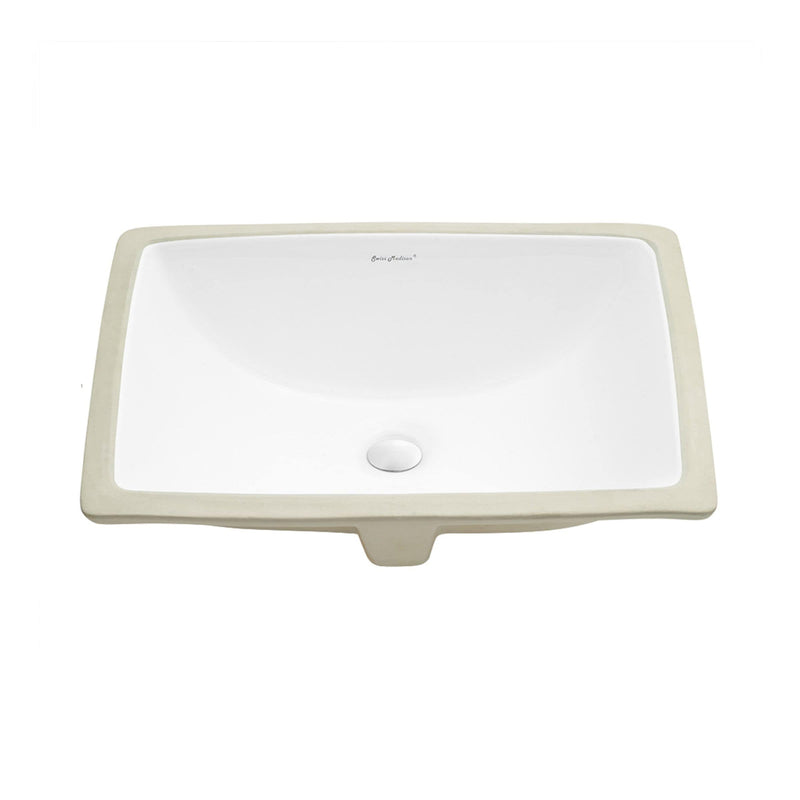 Plaisir 18.5 Rectangular Under-Mount Bathroom Sink D2144