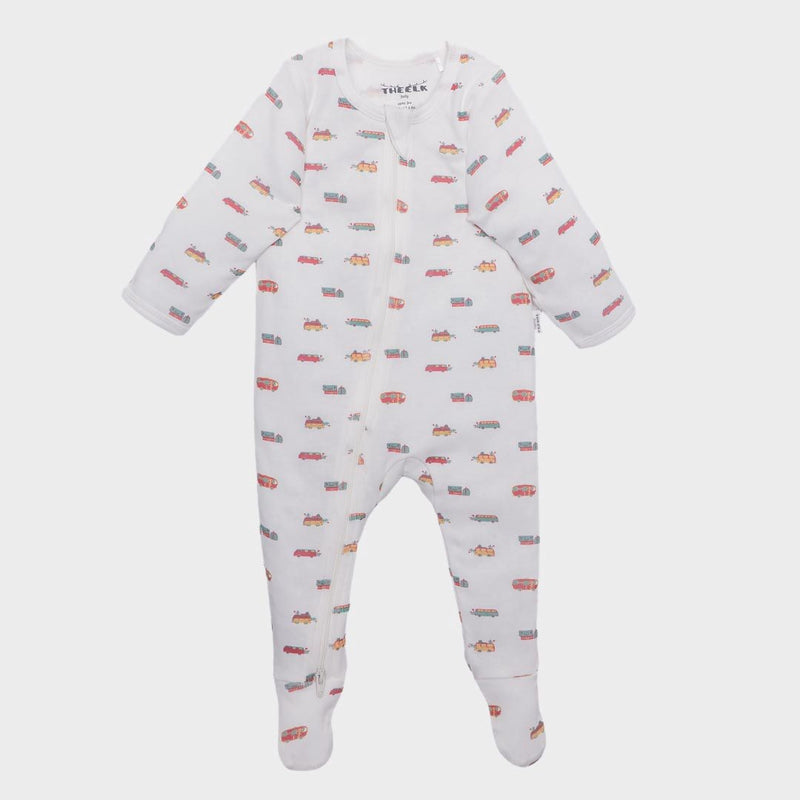Camping Print Premium Organic Cotton Zippy, Various Sizes G4169
