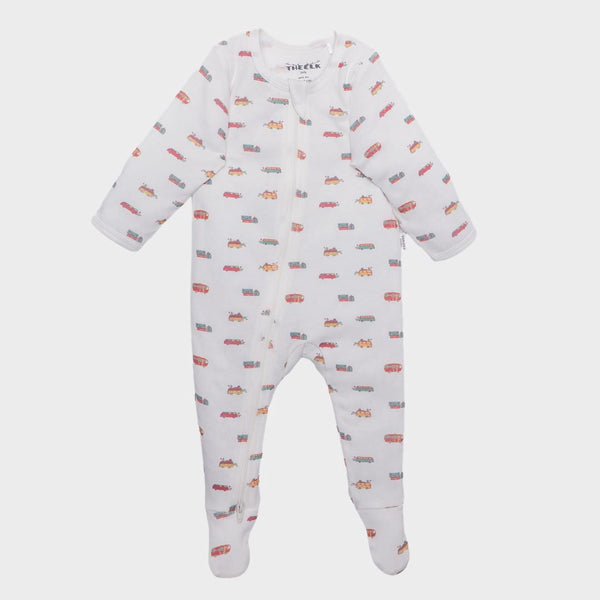 Camping Print Premium Organic Cotton Zippy, Various Sizes I3040
