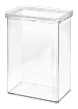 Clear Stackable Large Canister with Air Tight Lid, 2.37-L