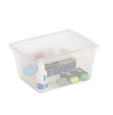 Clarity Transparent Storage Box with Lid, 2-L