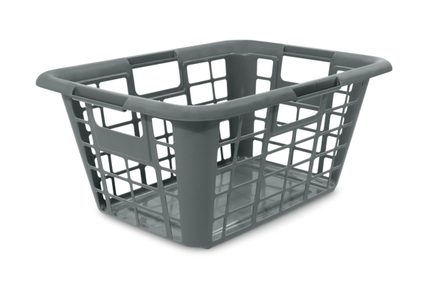Laundry Basket, 23.25 x 17 x 11-in, Grey V6024