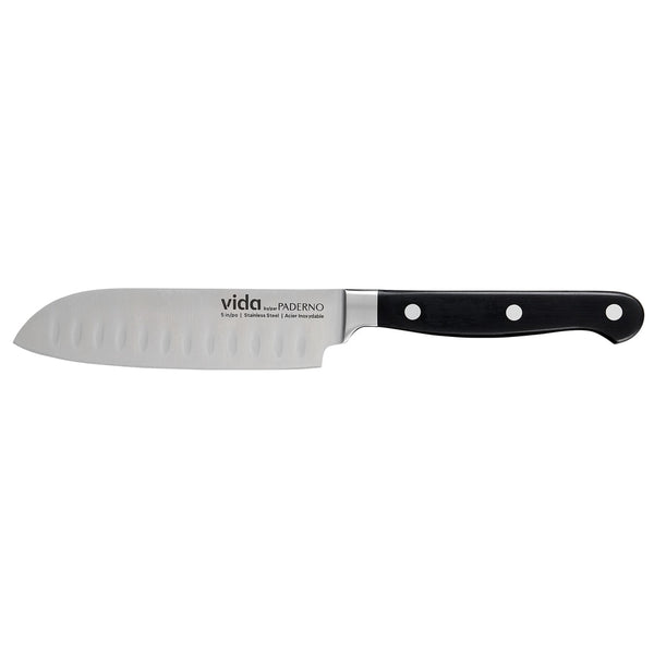 Stainless Steel Triple Rivet Santoku Knife, Ergonomic Grip, 5-in Q9079