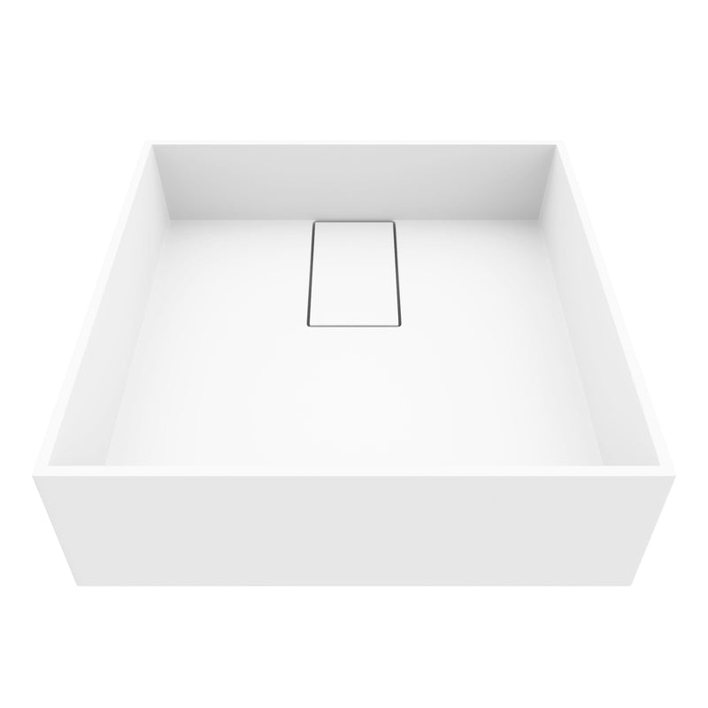 Bryant 15x15-in Deep White Bathroom Sink/Basin with Square Vessel V4160