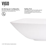 Hyacinth White Bathroom Sink/Basin Set with Niko Faucet and Square Composite Vessel