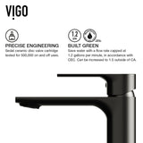 Norfolk Single Handle Vessel Bathroom Sink Faucet, WaterSense Certified, Matte Black