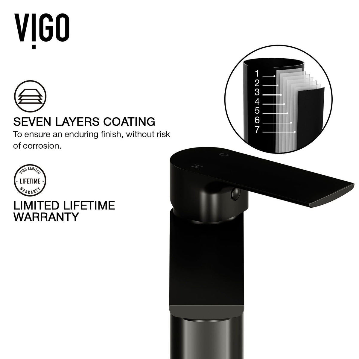 Norfolk Single Handle Vessel Bathroom Sink Faucet, WaterSense Certified, Matte Black