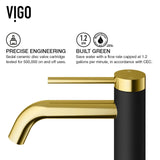 Sottile Matte Black Bathroom Sink/Basin Set with Lexington Faucet and Glass Rectangular Vessel