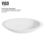 Wisteria White Bathroom Sink Set with Matte Black Olus Faucet