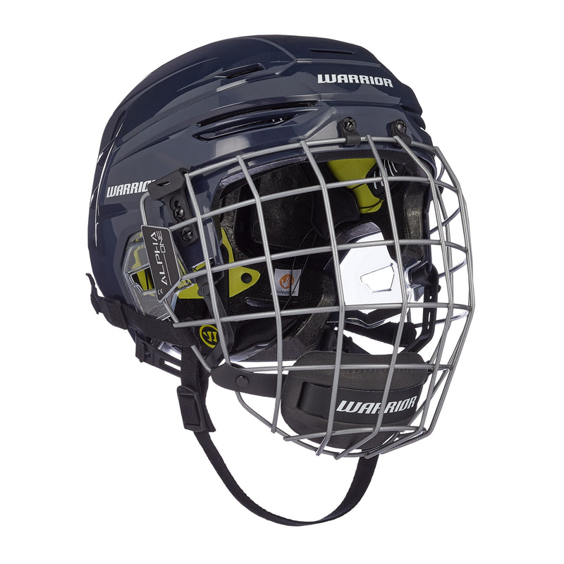 Alpha Pro Senior Hockey Helmet & Cage Combo, Navy V423