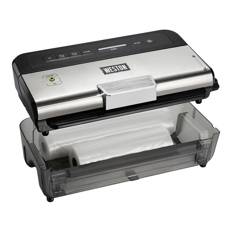Wet & Dry Sealer 11-in Vacuum Sealer With Date Code Stamp, Black Y2485