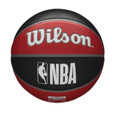 Tribute Outdoor Rubber Basketball, Official Size 7 (29.5-in), Black/Red